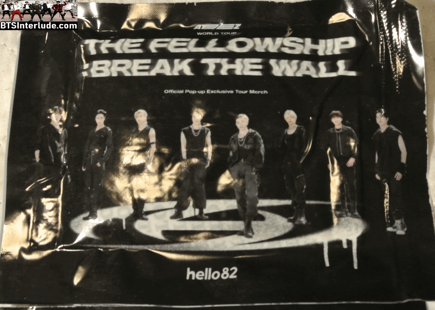 ATEEZ THEME HAND WARMER POUCH THE FELLOWSHIP: BREAK THE WALL OFFICIAL TOUR MERCHANDISE