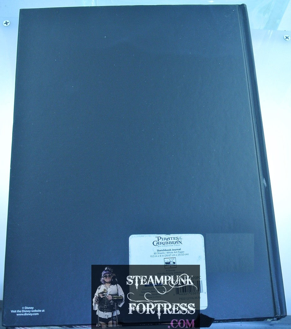 JOURNAL HARDCOVER BLANK ART BOOK NOTEBOOK PIRATES OF CARBBEAN ON STRANGER TIDES JONNY DEPP