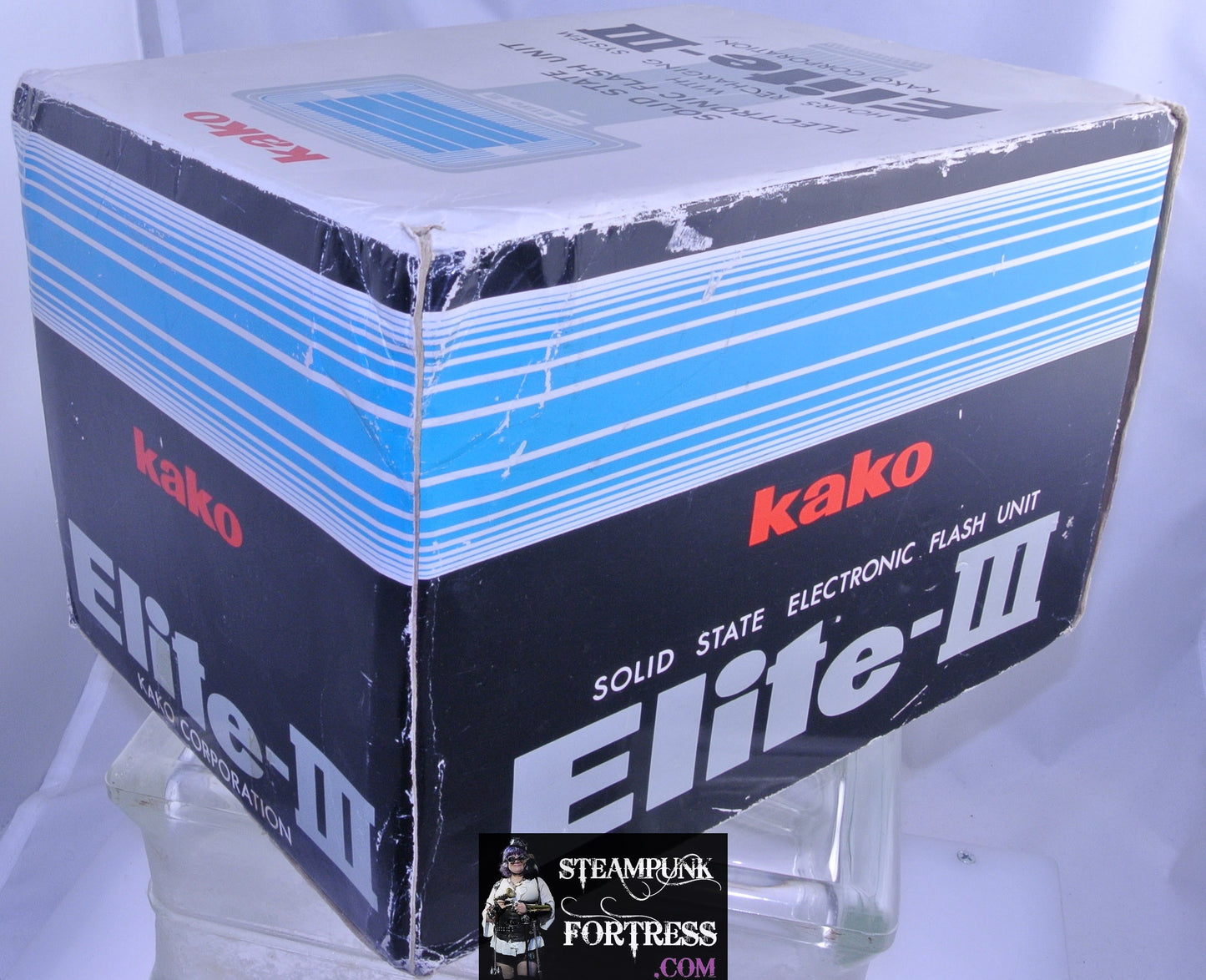 VINTAGE KAKO ELITE 3 SOLID STATE ELECTRONIC FLASH UNIT WITH ACCESSORIES IN BOX