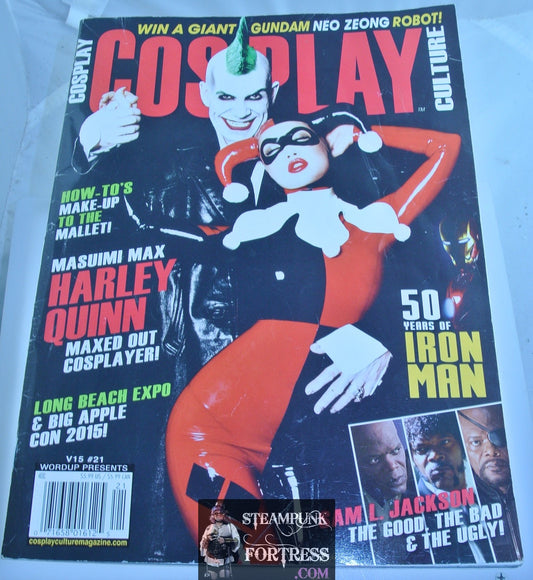 MAGAZINE COSPLAY CULTURE VOL 15 #21 HARLEY QUINN MASUIMI MAX IRON MAN SAMUEL L JACKSON