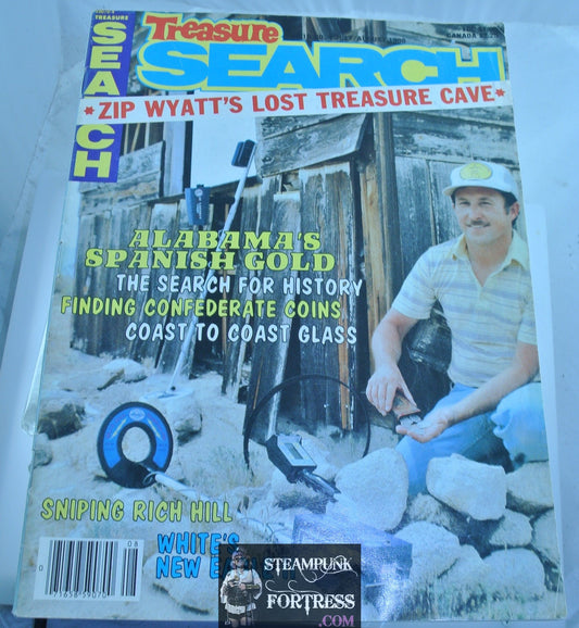 MAGAZINE TREASURE SEARCH JULY AUGUST 1988 METAL DETECTOR ZIP WYATT'S LOST CAVE