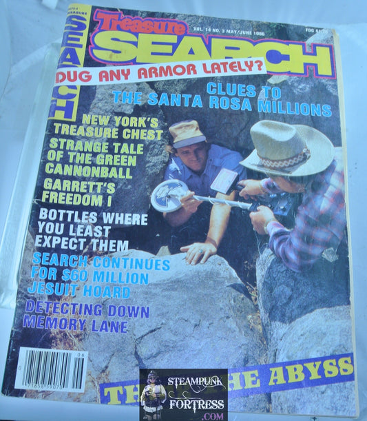 MAGAZINE TREASURE SEARCH MAY JUNE 1986 METAL DETECTOR CLUES TO SANTA ROSA MILLIONS