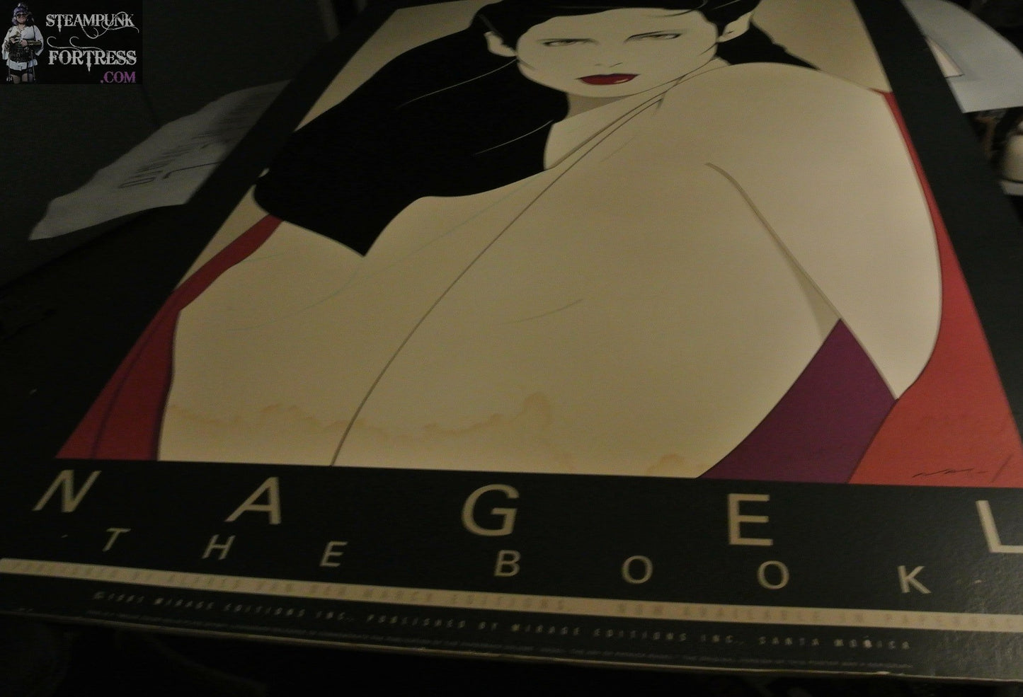 PATRICK NAGEL POSTER MOUNTED NAGEL THE BOOK 1981 MIRAGE EDITIONS LITHOGRAPH