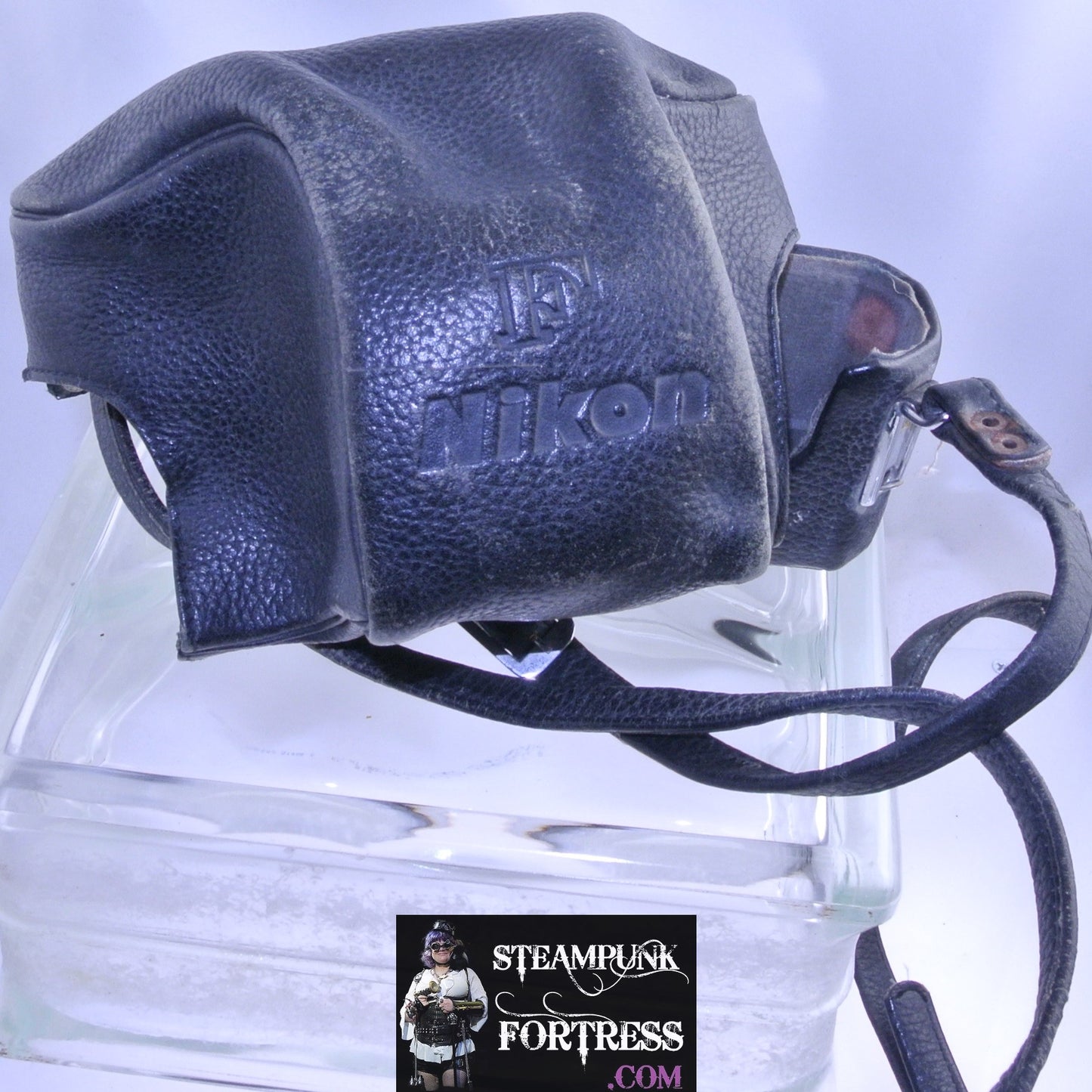 VINTAGE NIKON CAMERA COVER CASE F SERIES SLR BLACK LEATHER