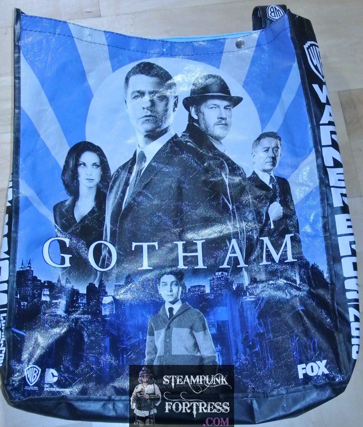 BAG SDCC SAN DIEGO COMIC CON GOTHAM 2015 HEROES BENJAMIN MCKENZIE TOTE BAG SWAG BACKPACK DC COMICS WB CW