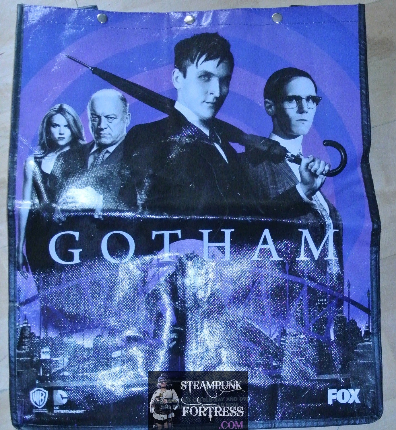 BAG SDCC SAN DIEGO COMIC CON GOTHAM 2015 VILLAINS BENJAMIN MCKENZIE TOTE BAG SWAG BACKPACK DC COMICS WB CW