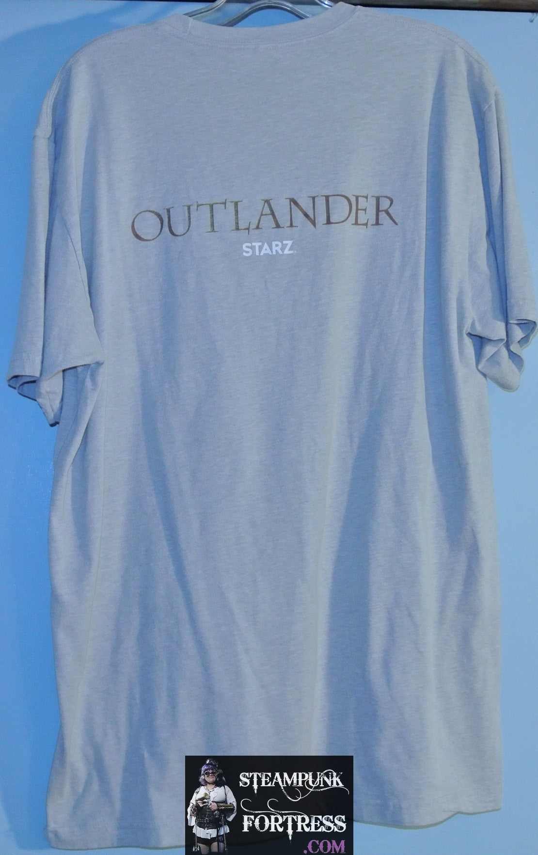 SHIRT OUTLANDER SDCC SAN DIEGO COMIC CON GREY GRAY FEELS XL EXTRA LARGE 100% COTTON