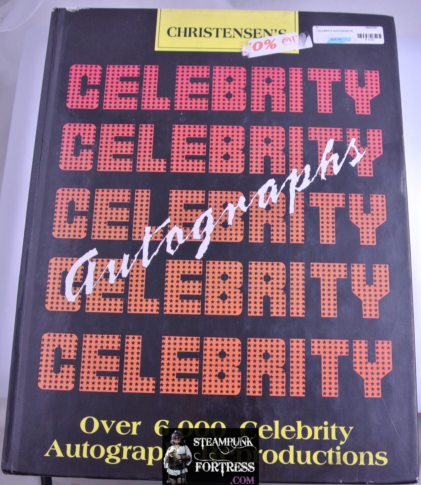 CHRISTENSEN'S CELEBRITY AUTOGRAPHS BOOK HARDCOVER ACCEPTABLE