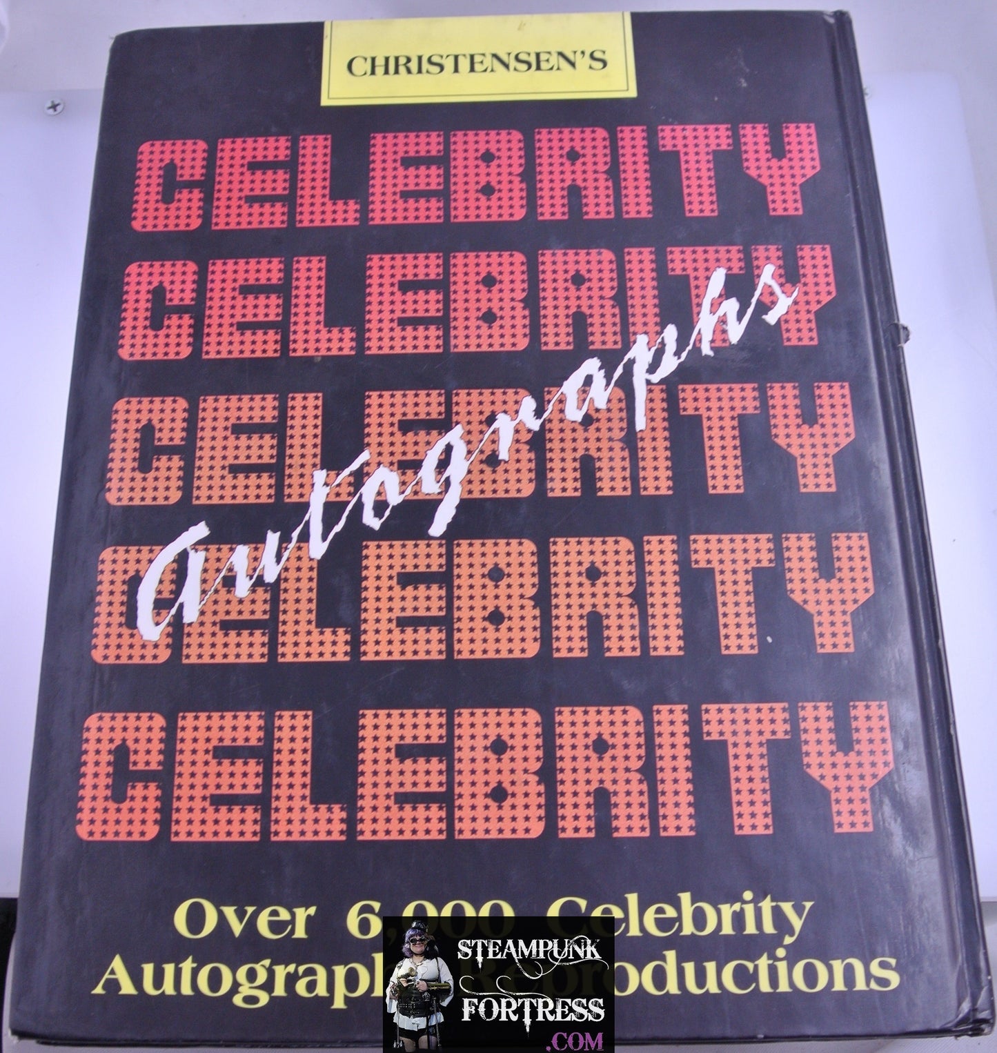 CHRISTENSEN'S CELEBRITY AUTOGRAPHS BOOK HARDCOVER ACCEPTABLE