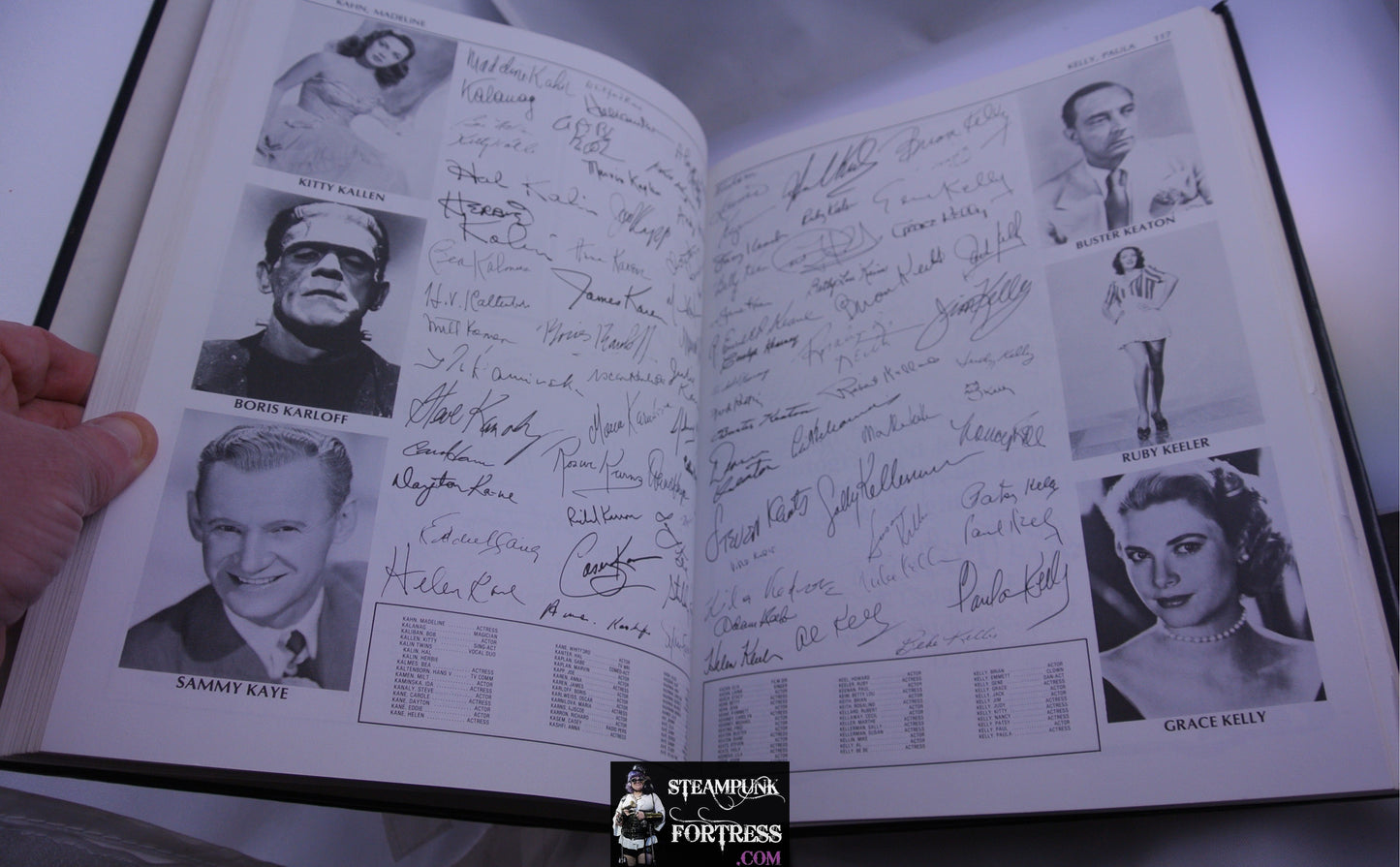 CHRISTENSEN'S CELEBRITY AUTOGRAPHS BOOK HARDCOVER ACCEPTABLE