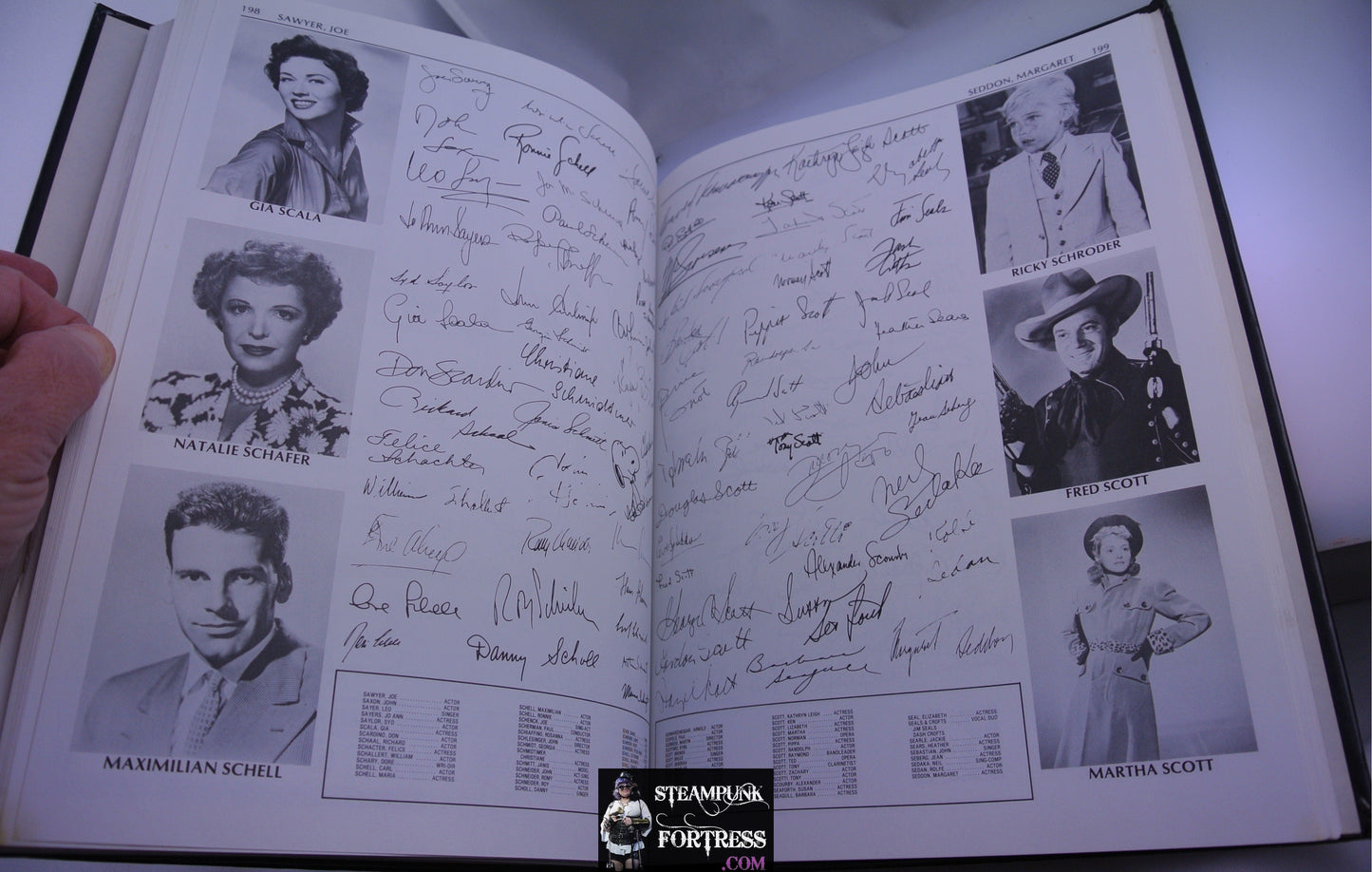 CHRISTENSEN'S CELEBRITY AUTOGRAPHS BOOK HARDCOVER ACCEPTABLE