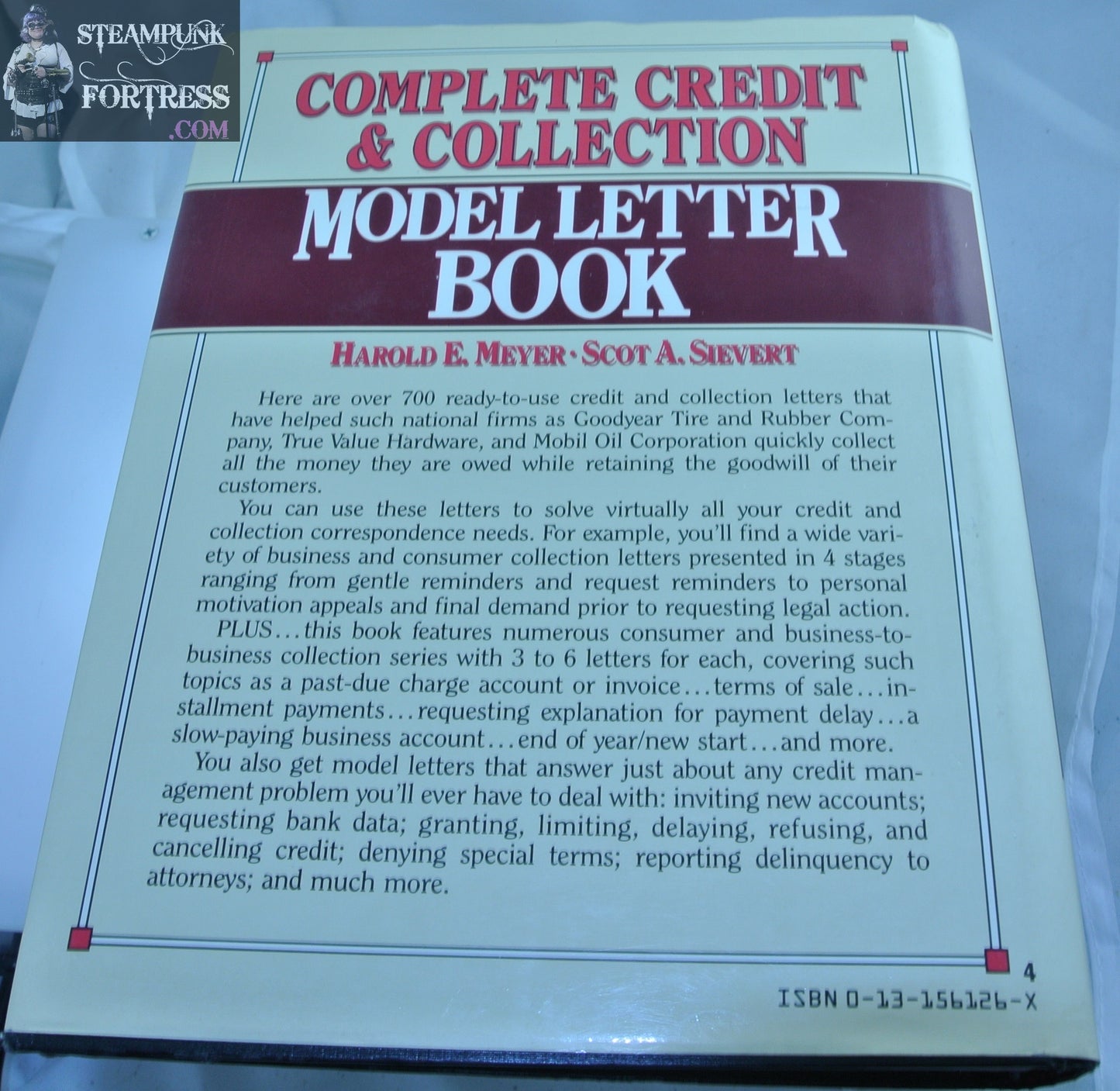COMPLETE CREDIT COLLECTION MODEL LETTER BOOK HAROLD MEYER HARDCOVER DUSTJACKET GOOD