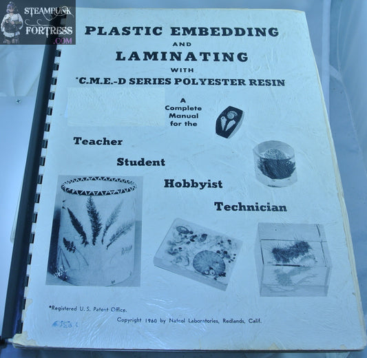 PLASTIC EMBEDDING AND LAMINATING C.M.E. - D POLYESTER RESIN NATCOL BOOK JEWELRY CRAFTS