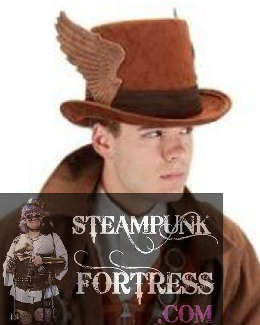 BROWN PAIR OF WINGS HAT BAND ***LAST ONE*** ****DISCONTINUED**** STEAMPUNK FORTRESS - MASS PRODUCED