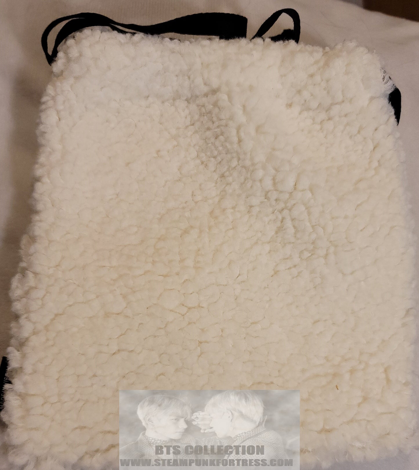 BTS KIM SEOKJIN JIN RJ BT 21 BT21 ALPACA BAG PURSE POUCH FURRY NEW