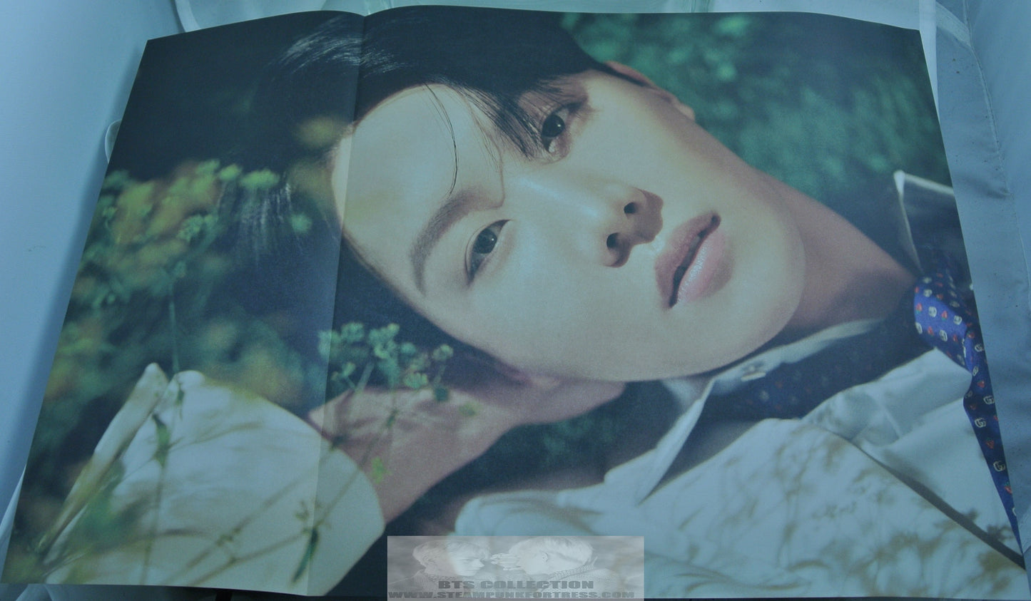 BTS J-HOPE JUNG HOSEOK FOLDED POSTER CLOSE LYING COLOR 11.75" X 16.5" HYBE INSIGHT LIMITED EDITION OFFICIAL MERCHANDISE