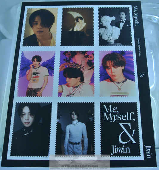 BTS JIMIN PARK ID: CHAOS SPECIAL PHOTOFOLIO STAMP SHEET PHOTOS BOOK NEW OFFICIAL MERCHANDISE