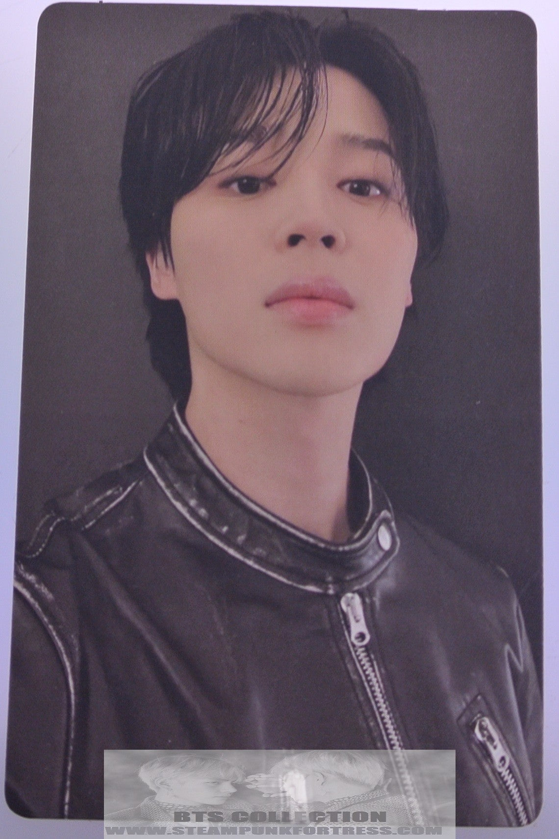 BTS JIMIN PARK FACE SOLO PHOTOCARD PHOTO CARD BLACK JACKET OFFICIAL MERCHANDISE