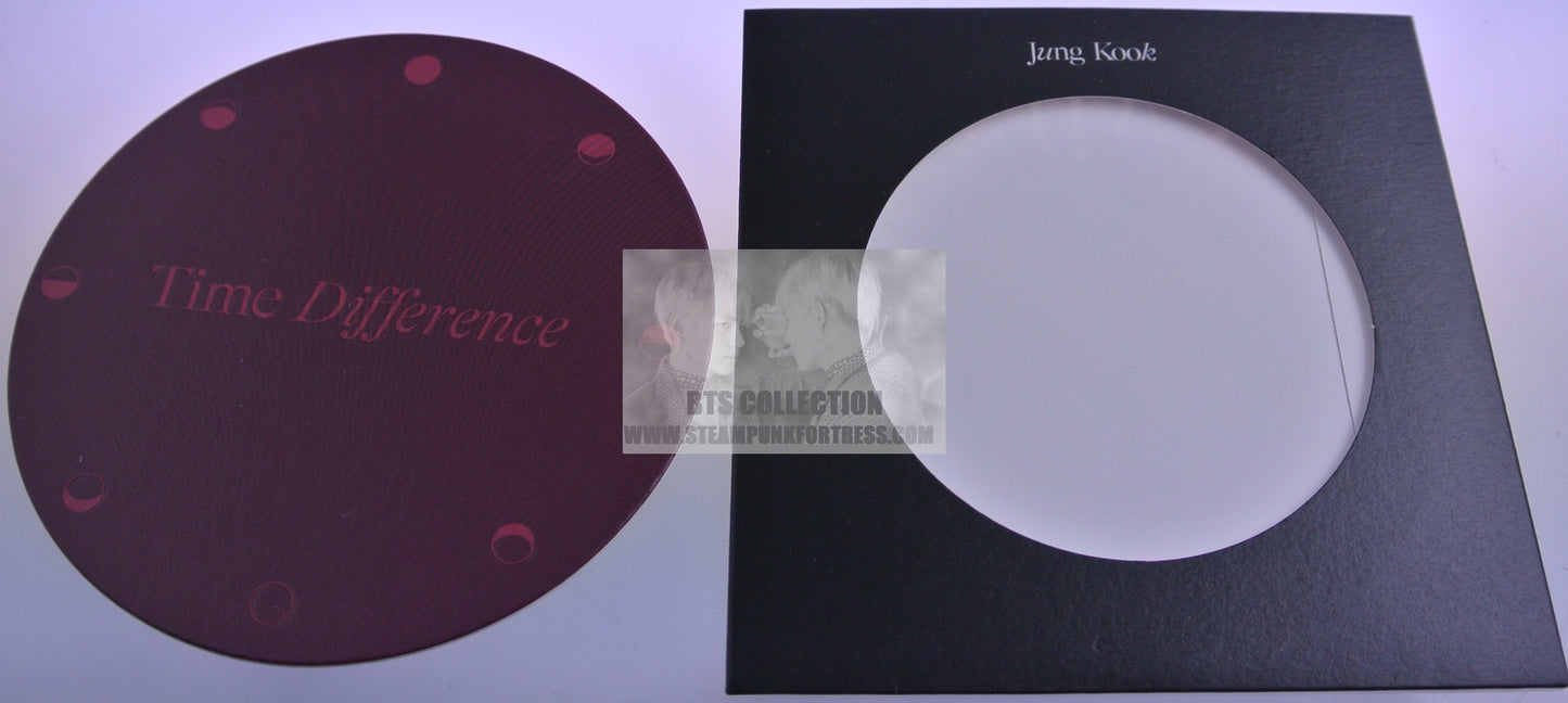 BTS JUNGKOOK JEON VAMPIRE COASTER ONLY TIME DIFFERENCE FROM PHOTOFOLIO BOOK NEW OFFICIAL MERCHANDISE
