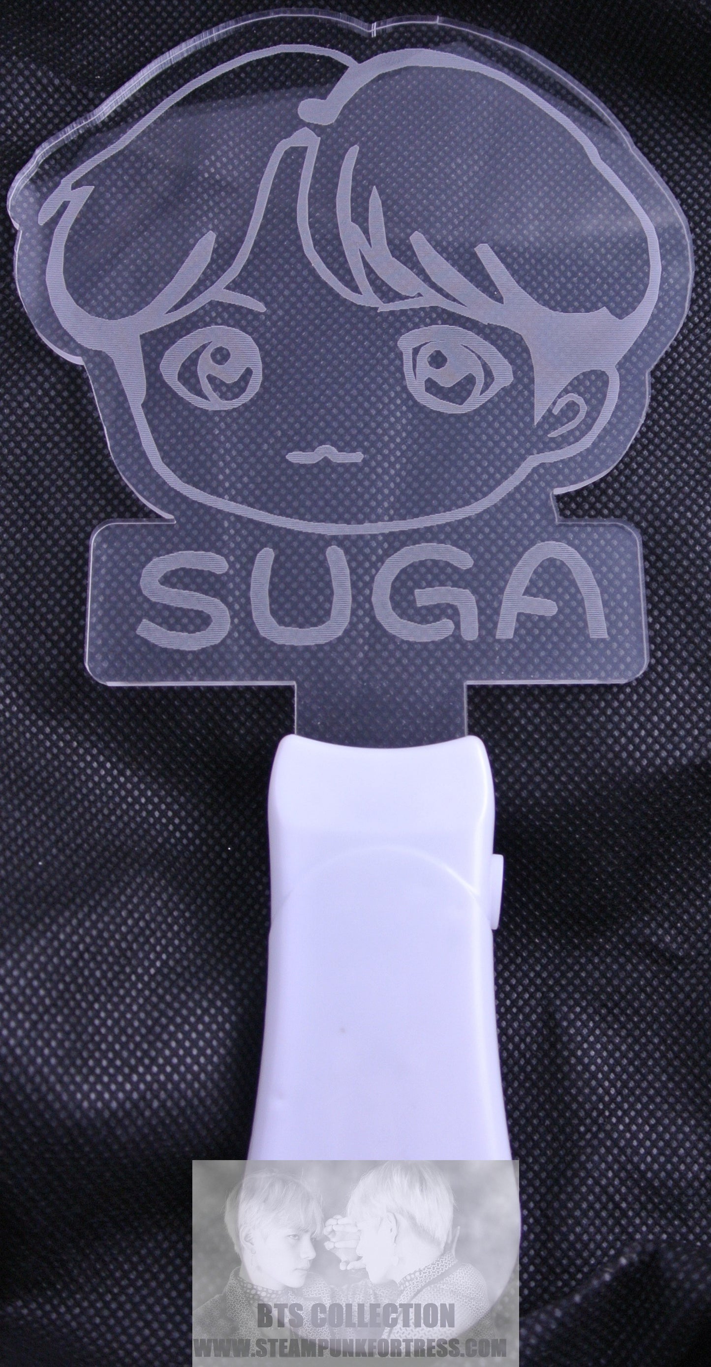 BTS SUGA MIN YOONGI YOON-GI LIGHT UP 8 COLOR SIGN FANSITE SLOGAN BANNER LIMITED EDITION