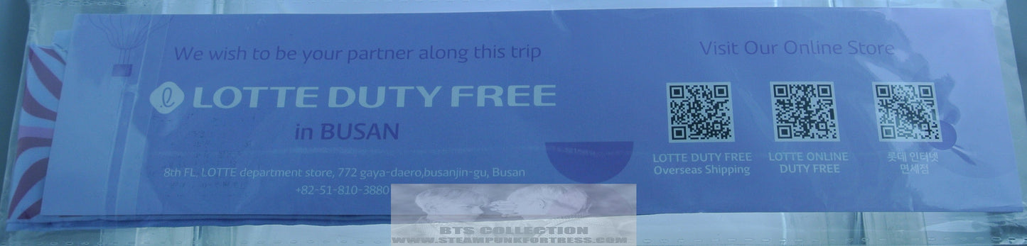 BTS YET TO COME BUSAN OCTOBER 15 2022 CONCERT PURPLE RED PINK BANDANA HAIR TIE SOUTH KOREA NEW OFFICIAL MERCHANDISE PERSONALLY ATTENDED