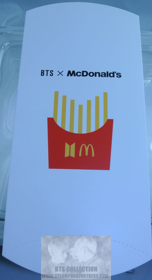 BTS MCDONALDS 7 FRENCH FRY EMPTY PACKAGE FOLDING BOX (LIKE APPLE PIE CONTAINER) FROM SOCKS NEW OFFICIAL MERCHANDISE