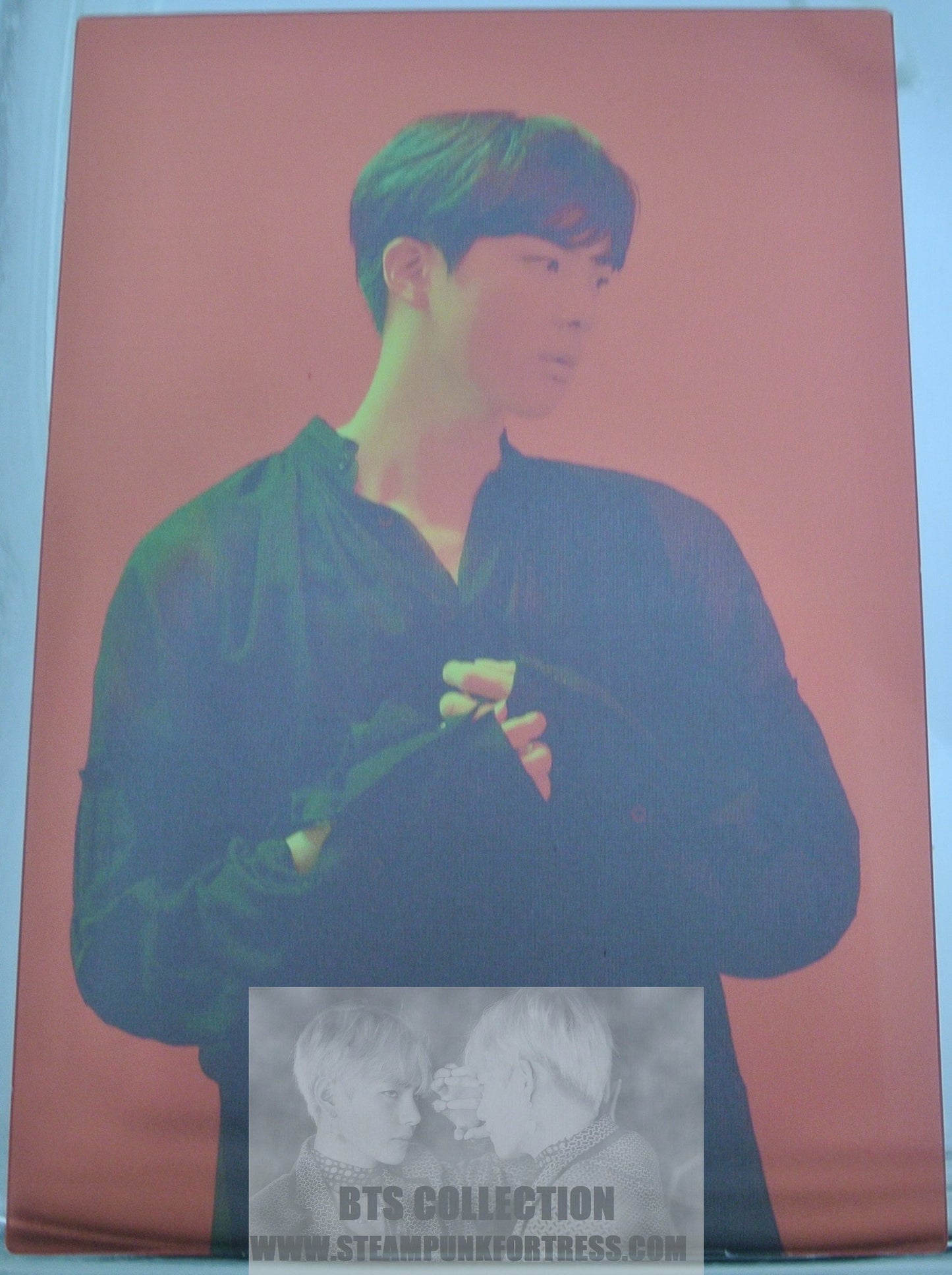BTS JIN KIM SEOKJIN SEOK-JIN RED TRANSPARENCY MAP OF THE SOUL ON:E BOOK CLUE VERSION 2021 PHOTOCARD PHOTO CARD NEW OFFICIAL MERCHANDISE