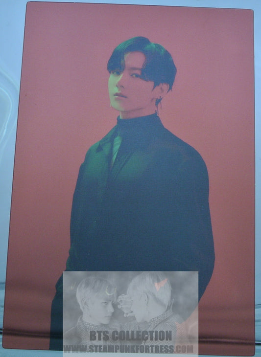 BTS JUNGKOOK JEON JUNG-KOOK RED TRANSPARENCY MAP OF THE SOUL ON:E BOOK CLUE VERSION 2021 PHOTOCARD PHOTO CARD NEW OFFICIAL MERCHANDISE