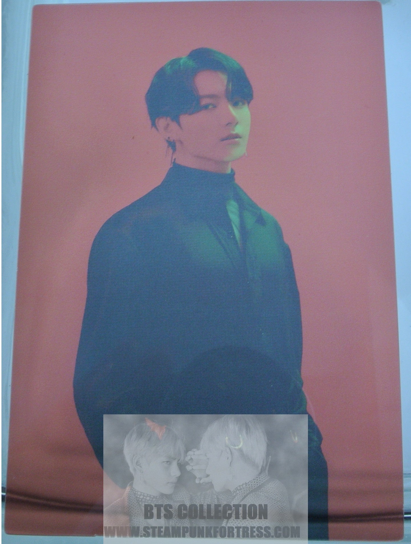 BTS JUNGKOOK JEON JUNG-KOOK RED TRANSPARENCY MAP OF THE SOUL ON:E BOOK CLUE VERSION 2021 PHOTOCARD PHOTO CARD NEW OFFICIAL MERCHANDISE