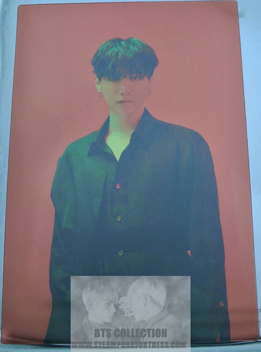 BTS SUGA MIN YOONGI YOON-GI RED TRANSPARENCY MAP OF THE SOUL ON:E BOOK CLUE VERSION 2021 PHOTOCARD PHOTO CARD NEW OFFICIAL MERCHANDISE