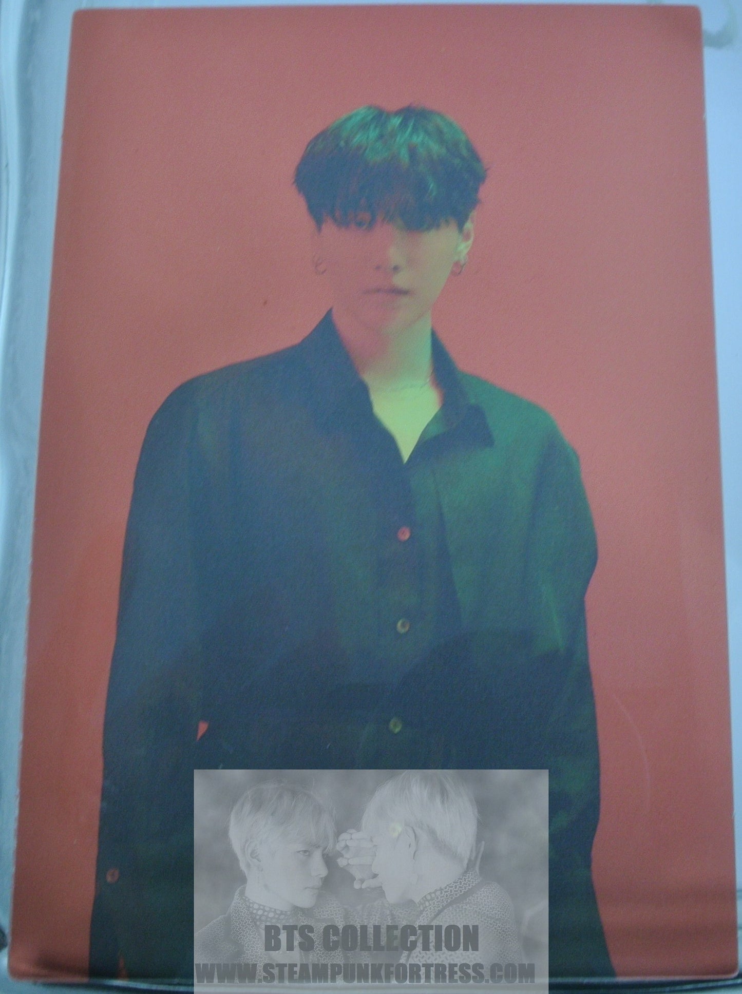 BTS SUGA MIN YOONGI YOON-GI RED TRANSPARENCY MAP OF THE SOUL ON:E BOOK CLUE VERSION 2021 PHOTOCARD PHOTO CARD NEW OFFICIAL MERCHANDISE