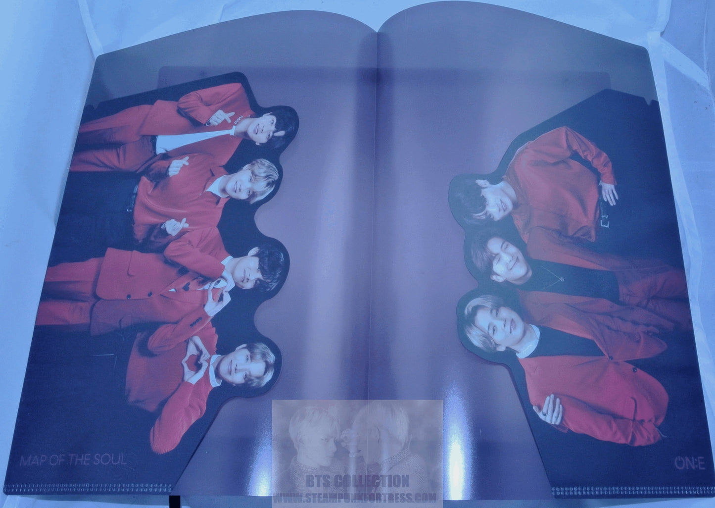 BTS MAP OF THE SOUL ON:E ONE FOLDER HEARTS JIN SUGA J-HOPE RM JIMIN V JUNGKOOK OFFICIAL MERCHANDISE