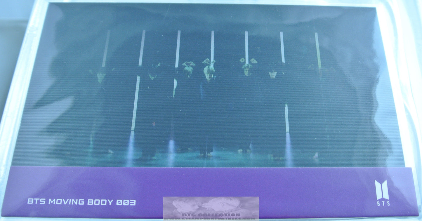 BTS MOVING BODY #3 LENTICULAR POSTCARD POST CARD GROUP NEW JIN SUGA J-HOPE RM JIMIN V JUNGKOOK OFFICIAL MERCHANDISE HYBE INSIGHT