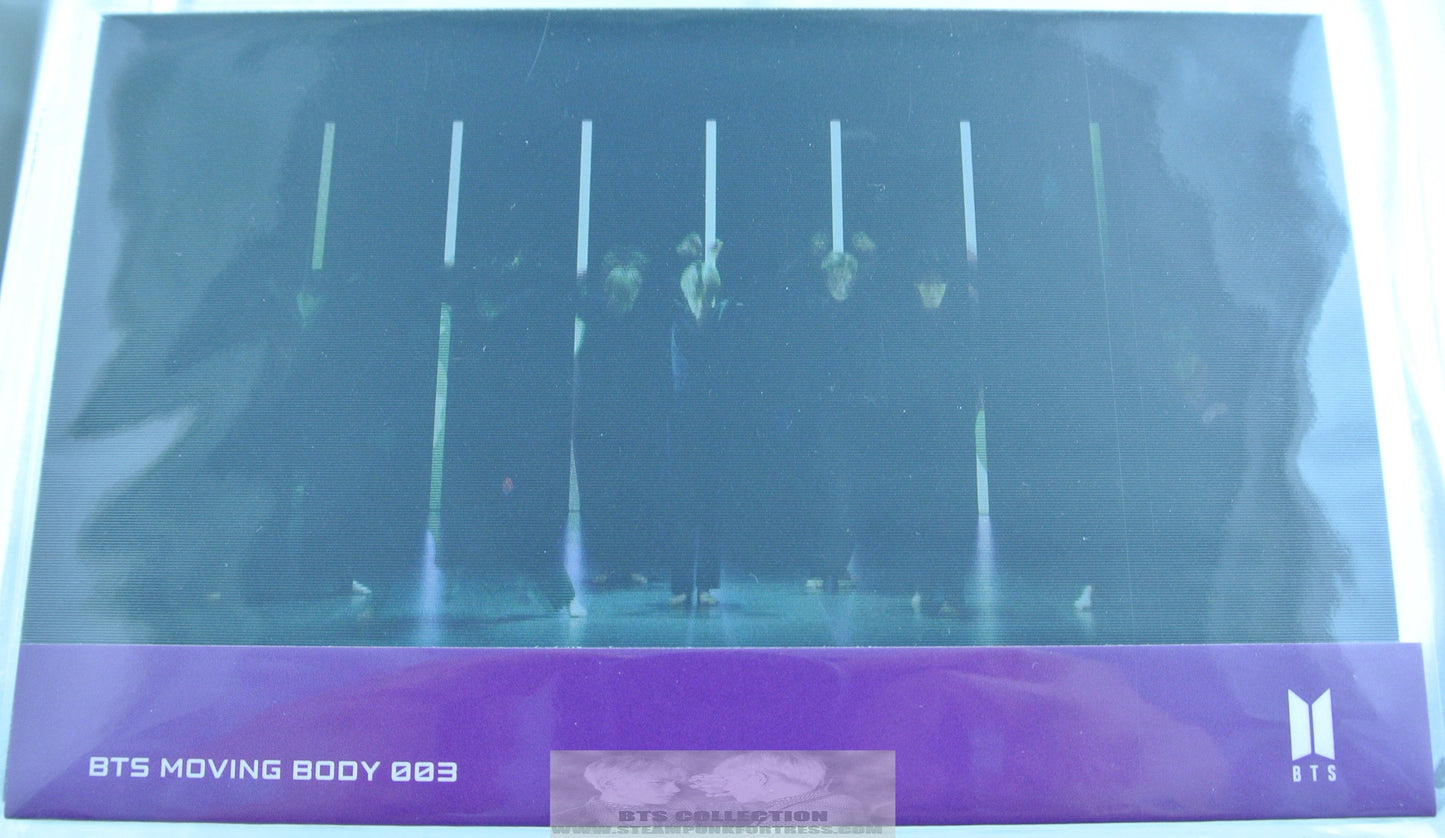 BTS MOVING BODY #3 LENTICULAR POSTCARD POST CARD GROUP NEW JIN SUGA J-HOPE RM JIMIN V JUNGKOOK OFFICIAL MERCHANDISE HYBE INSIGHT