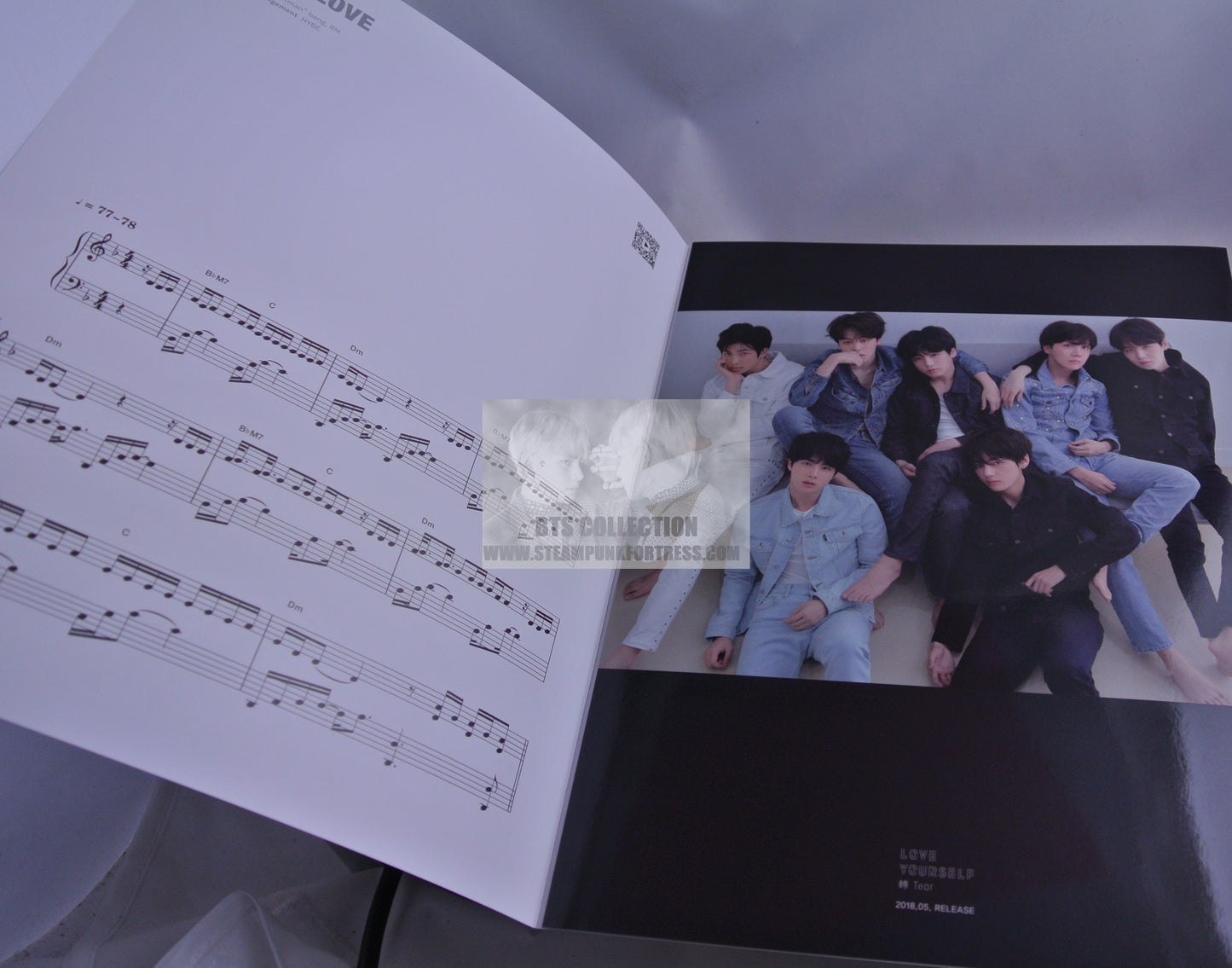 BTS FAKE LOVE PIANO SHEET MUSIC ANTHOLOGY #3 V JUNGKOOK JIMIN RM SUGA J-HOPE JIN NEW OFFICIAL MERCHANDISE