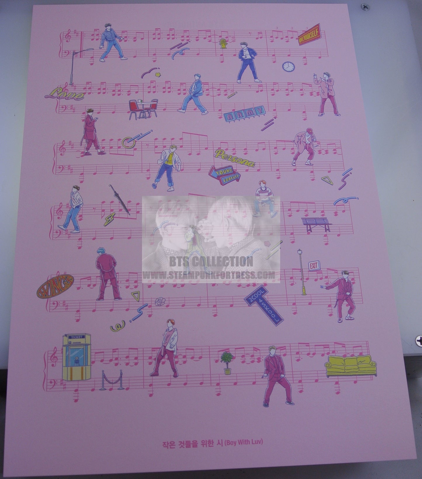 BTS BOY WITH LUV MUSIC VIDEO ARTWORK PIANO SHEET MUSIC ANTHOLOGY #3 V JUNGKOOK JIMIN RM SUGA J-HOPE JIN NEW OFFICIAL MERCHANDISE