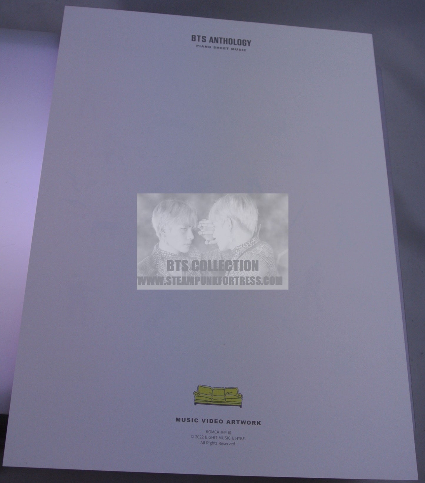 BTS BOY WITH LUV MUSIC VIDEO ARTWORK PIANO SHEET MUSIC ANTHOLOGY #3 V JUNGKOOK JIMIN RM SUGA J-HOPE JIN NEW OFFICIAL MERCHANDISE