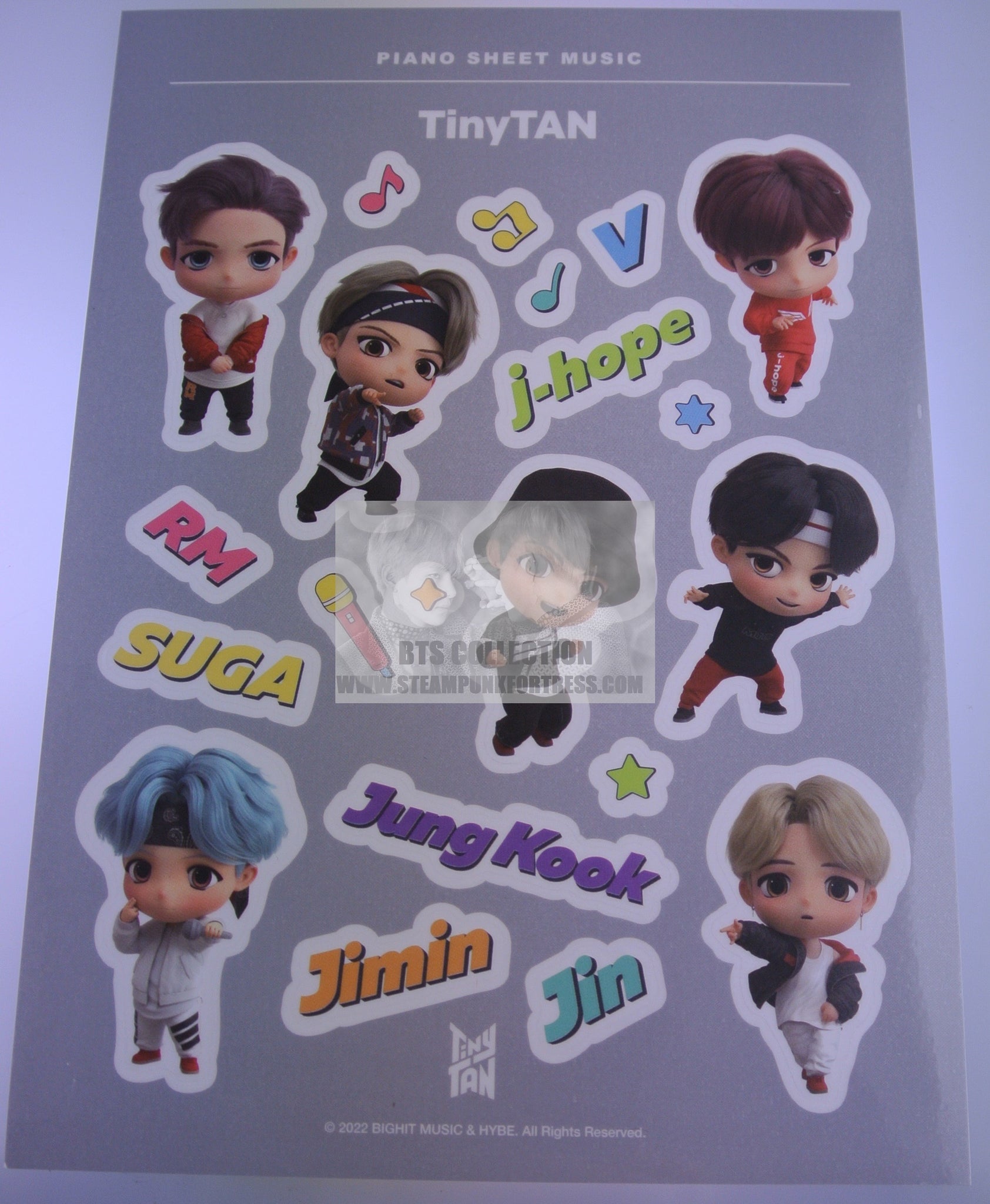 BTS POB TINY TAN MIC DROP STICKERS PROOF PIANO MUSIC BOX PRE ORDER