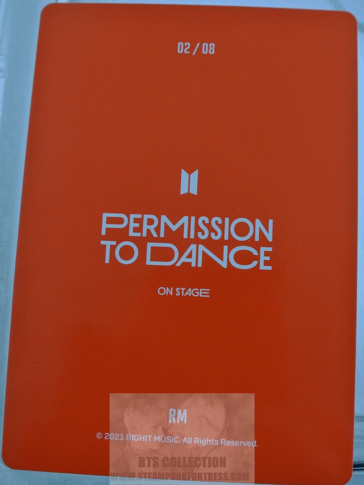 BTS RM KIM NAMJOON NAM-JOON 2021 PERMISSION TO DANCE ON STAGE PTD #2 OF 8 PHOTOCARD PHOTO CARD NEW OFFICIAL MERCHANDISE