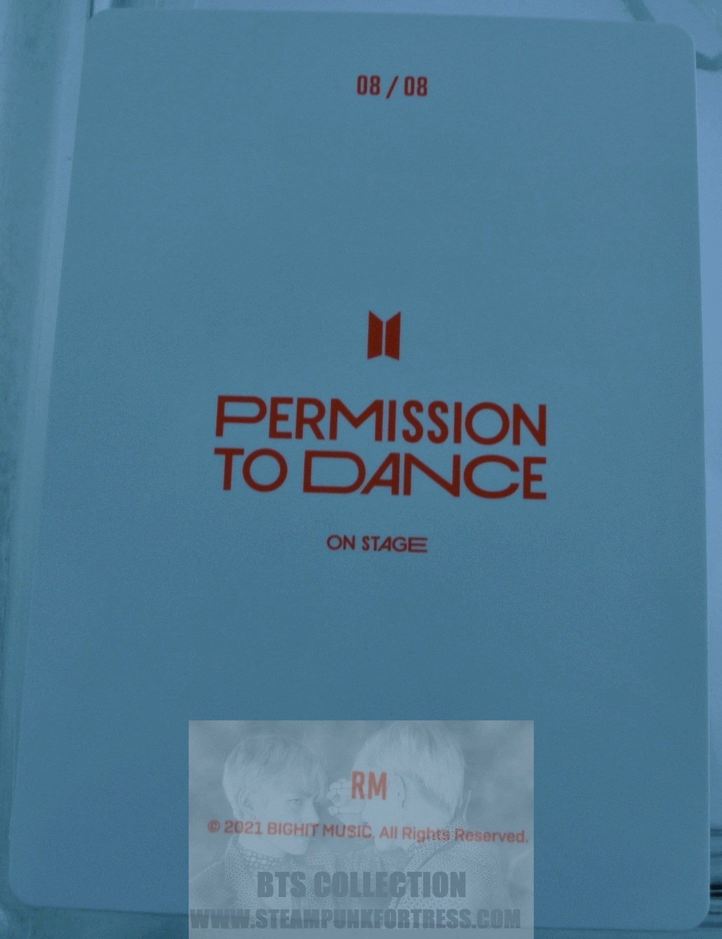 BTS RM KIM NAMJOON NAM-JOON 2021 PERMISSION TO DANCE ON STAGE PTD #8 OF 8 PHOTOCARD PHOTO CARD NEW OFFICIAL MERCHANDISE