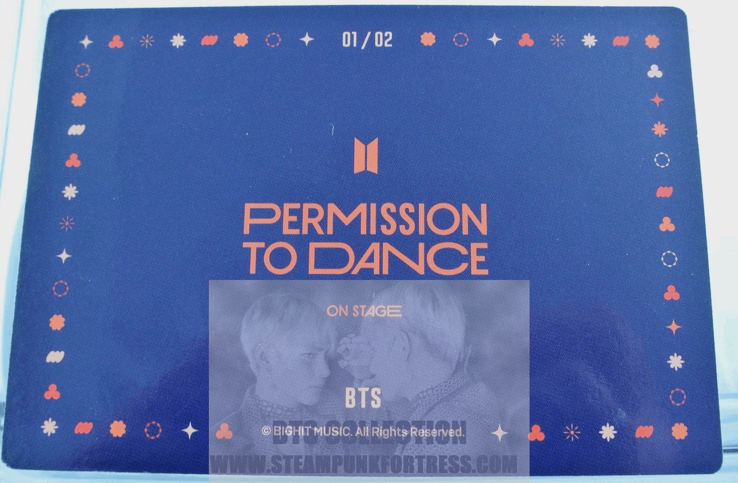 BTS PERMISSION TO DANCE PTD ON STAGE SEOUL JIN SUGA J-HOPE RM JIMIN V JUNGKOOK GROUP #1 OF 2 LIMITED EDITION PHOTOCARD PHOTO CARD PC NEW OFFICIAL MERCHANDISE