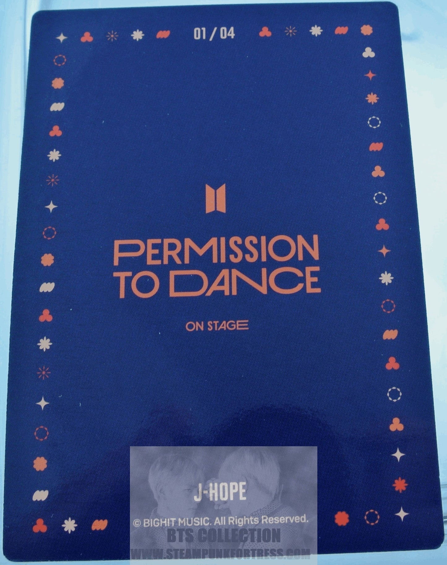 BTS J-HOPE JUNG HOSEOK HO-SEOK JHOPE 2022 PERMISSION TO DANCE ON STAGE SEOUL PTD #1 OF 4 PHOTOCARD PHOTO CARD NEW OFFICIAL MERCHANDISE