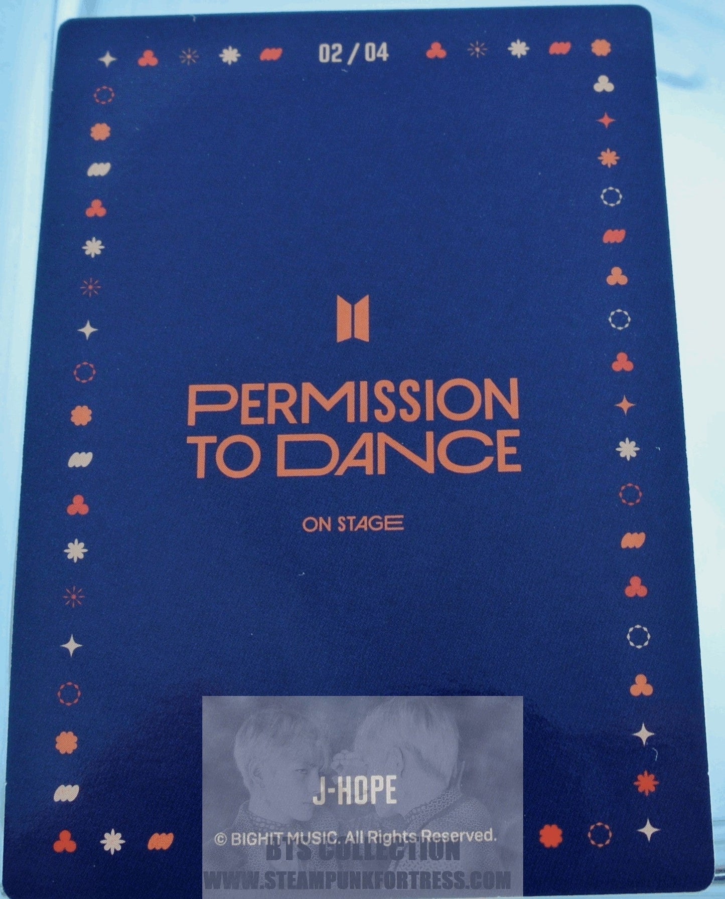 BTS J-HOPE JUNG HOSEOK HO-SEOK JHOPE 2022 PERMISSION TO DANCE ON STAGE SEOUL PTD #2 OF 4 PHOTOCARD PHOTO CARD NEW OFFICIAL MERCHANDISE