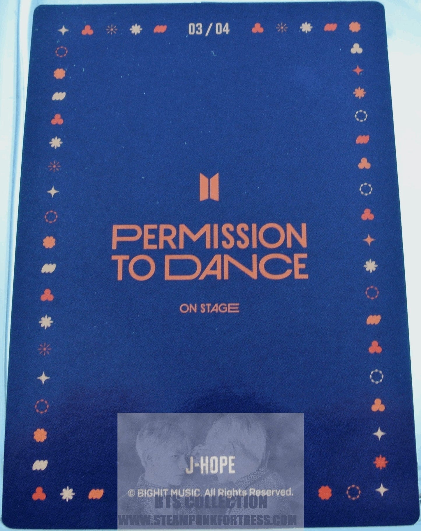 BTS J-HOPE JUNG HOSEOK HO-SEOK JHOPE 2022 PERMISSION TO DANCE ON STAGE SEOUL PTD #3 OF 4 PHOTOCARD PHOTO CARD NEW OFFICIAL MERCHANDISE