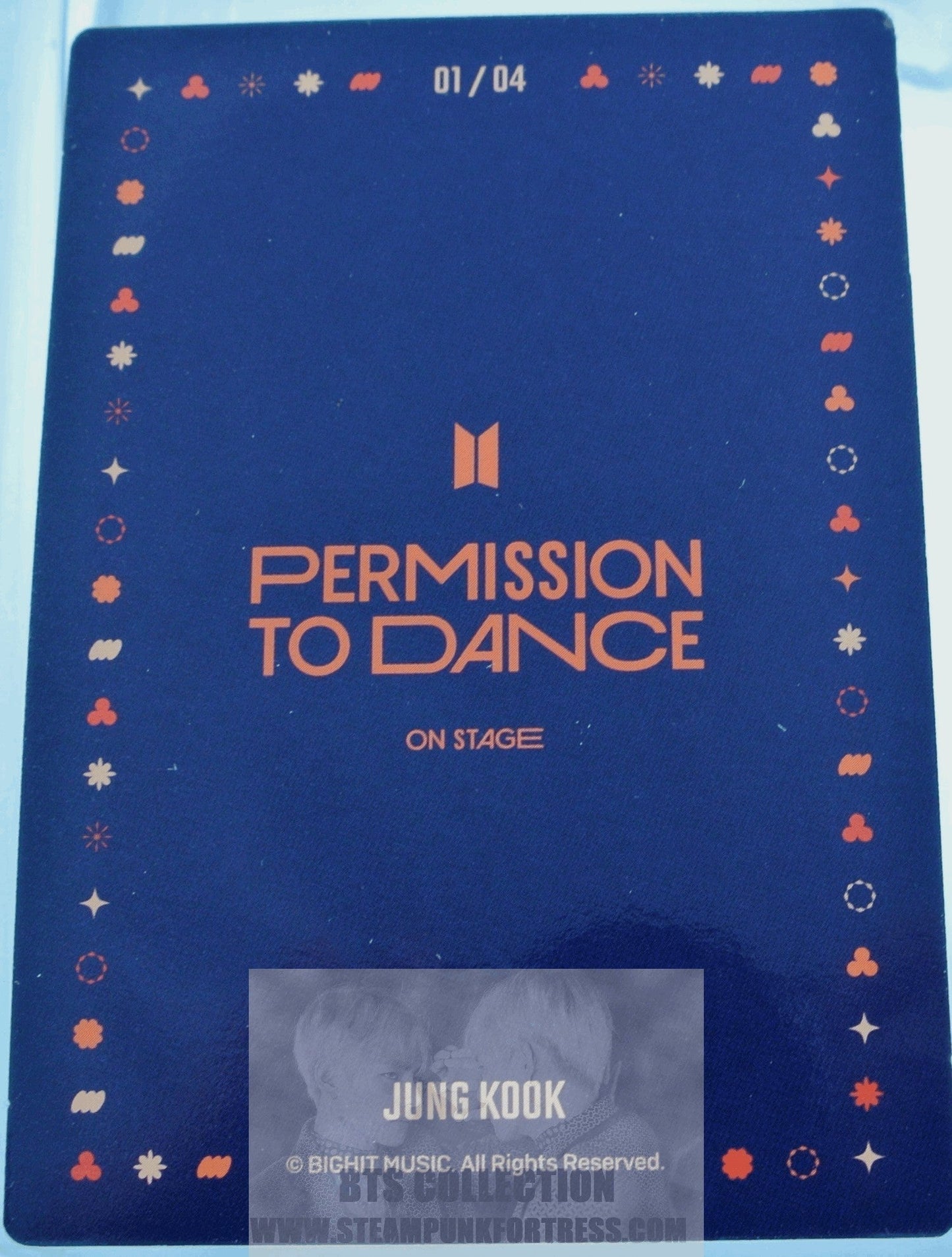 BTS JUNGKOOK JEON JUNG-KOOK PTD 2022 PERMISSION TO DANCE ON STAGE SEOUL PHOTOCARD PHOTO CARD PC #1 OF 4 NEW OFFICIAL MERCHANDISE