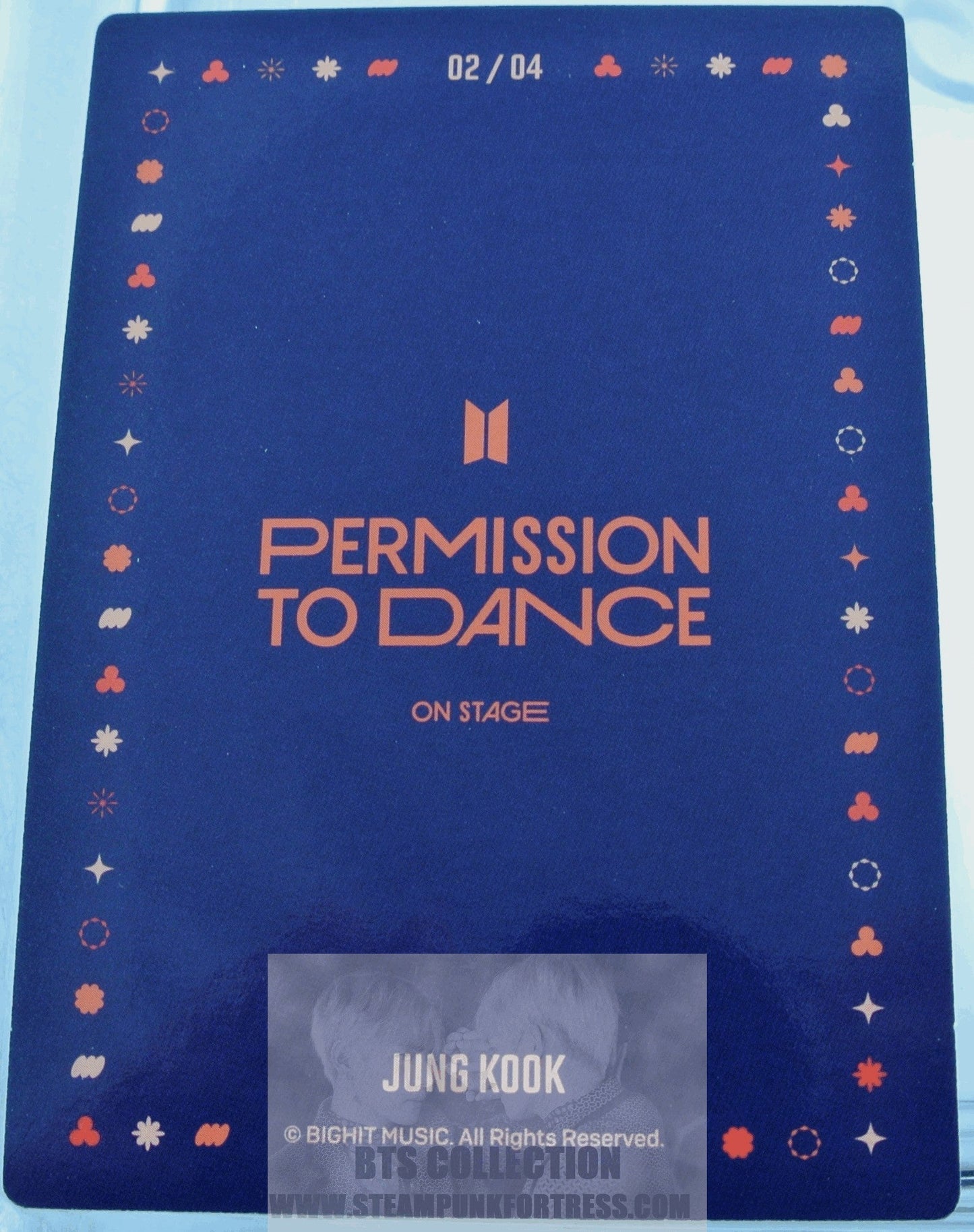 BTS JUNGKOOK JEON JUNG-KOOK PTD 2022 PERMISSION TO DANCE ON STAGE SEOUL PHOTOCARD PHOTO CARD PC #2 OF 4 NEW OFFICIAL MERCHANDISE