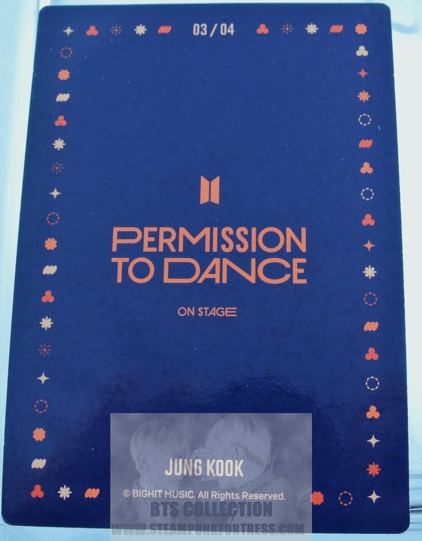 BTS JUNGKOOK JEON JUNG-KOOK PTD 2022 PERMISSION TO DANCE ON STAGE SEOUL PHOTOCARD PHOTO CARD PC #3 OF 4 NEW OFFICIAL MERCHANDISE