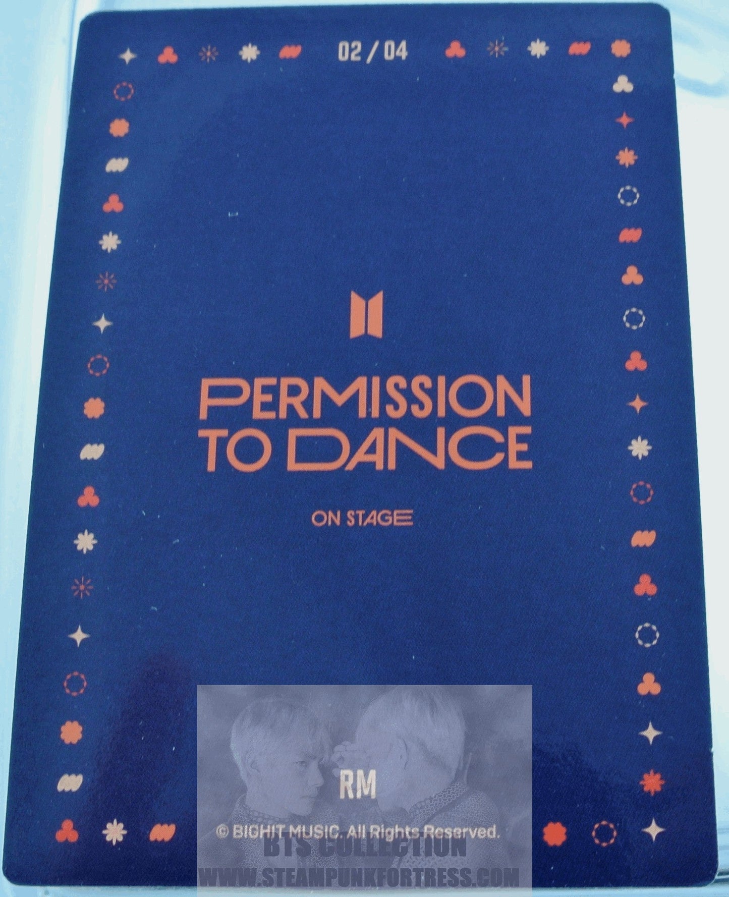 BTS RM KIM NAMJOON NAM-JOON 2022 PERMISSION TO DANCE ON STAGE SEOUL PTD #2 OF 4 PHOTOCARD PHOTO CARD NEW OFFICIAL MERCHANDISE