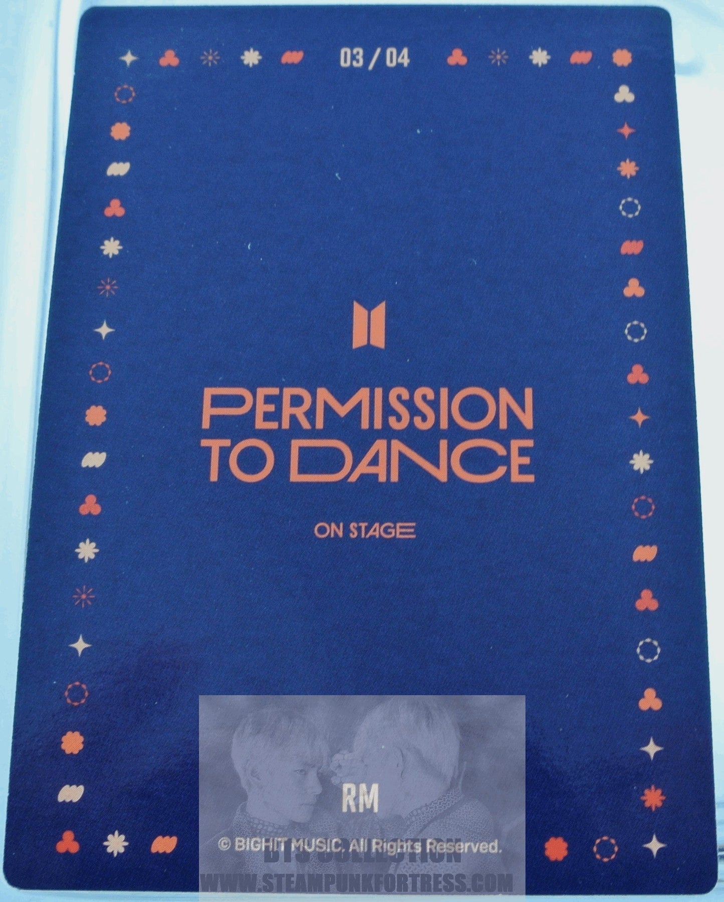 BTS RM KIM NAMJOON NAM-JOON 2022 PERMISSION TO DANCE ON STAGE SEOUL PTD #3 OF 4 PHOTOCARD PHOTO CARD NEW OFFICIAL MERCHANDISE