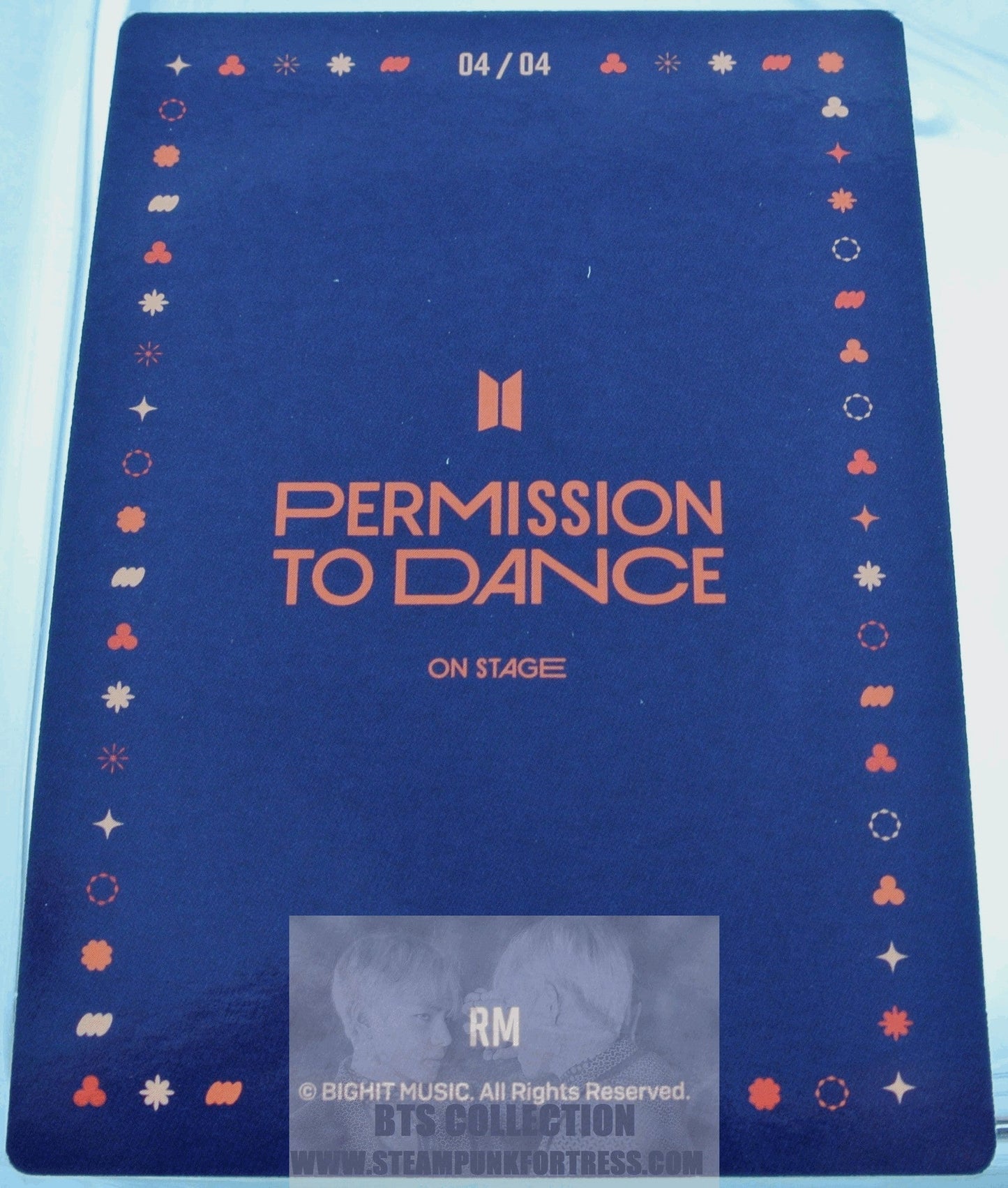 BTS RM KIM NAMJOON NAM-JOON 2022 PERMISSION TO DANCE ON STAGE SEOUL PTD #4 OF 4 PHOTOCARD PHOTO CARD NEW OFFICIAL MERCHANDISE